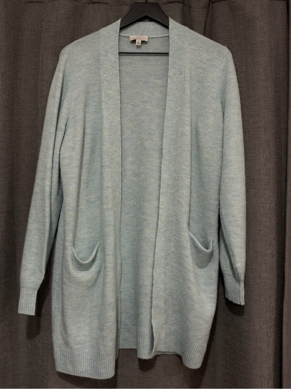 Lucky Brand Light Blue Open-Front Cardigan Sweater